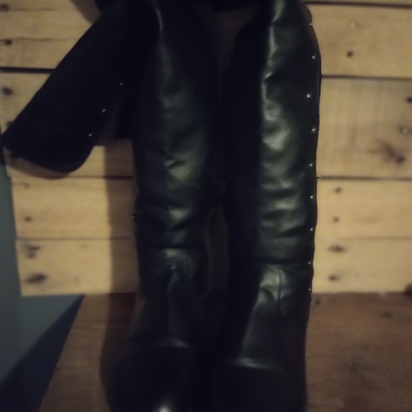 Joanne's | Shoes | Thigh High Leather Boots | Poshmark